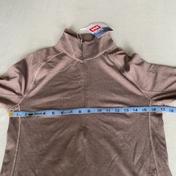 Helly Hansen Women’s Brown Long Sleeve 1/2 Zip Pullover Yellow Stripes Sz. Small - Picture 6 of 9
